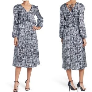 One One Six Ruffle Maxi Layered Dress, New with Tags